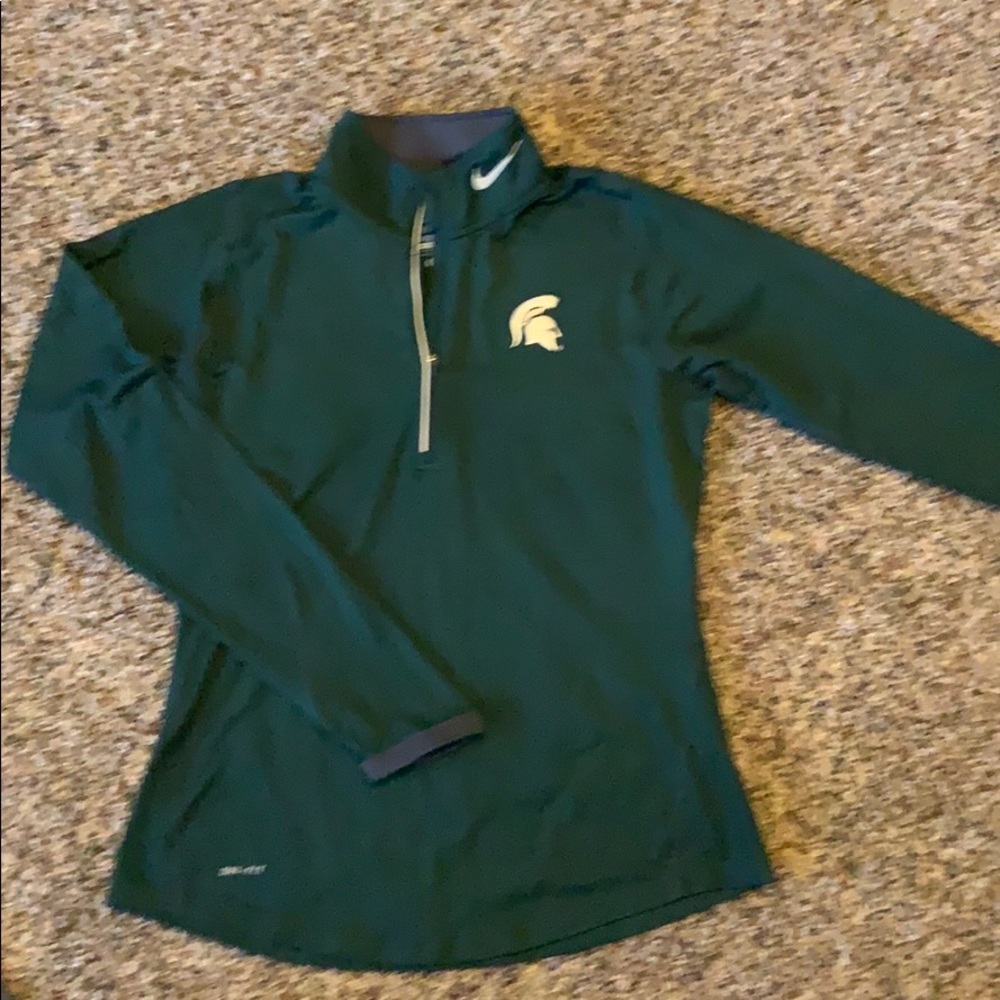 Nike dri-fit  Michigan Spartans quarter zip M